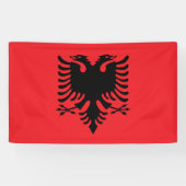 albanische Flagge Banner (Horizontal)