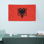 albanische Flagge Banner (Messeveranstaltung)