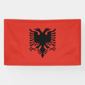 albanische Flagge Banner (Horizontal)