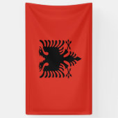 albanische Flagge Banner (Vertikal)
