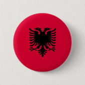 albanische Flagge Button (Vorderseite)