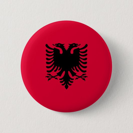 albanische Flagge Button (Vorderseite)