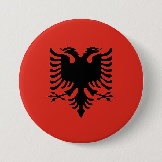 albanische Flagge Button (Vorderseite)