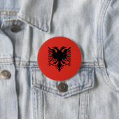 albanische Flagge Button (Beispiel)