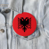 albanische Flagge Button (Beispiel)