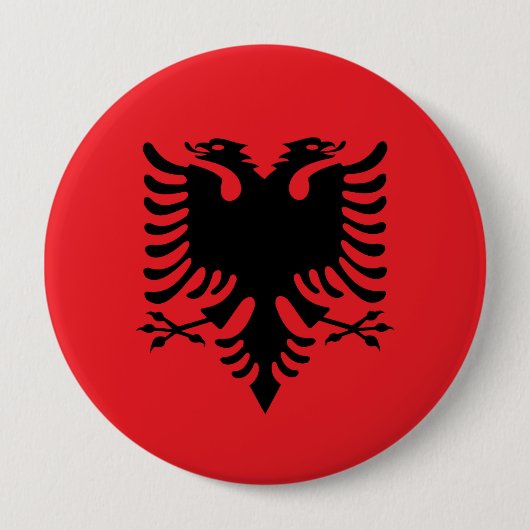albanische Flagge Button (Vorderseite)