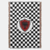 albanische Flagge Decke (Vorderseite Vertikal)
