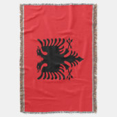 albanische Flagge Decke (Vorderseite Vertikal)