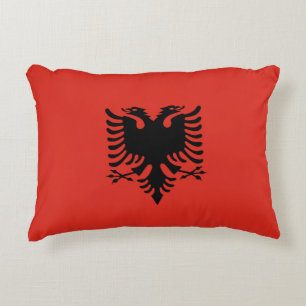albanische Flagge Dekokissen