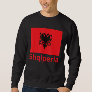 Albanische Flagge Doppelgehangene Adler Albanien S Sweatshirt