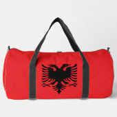 albanische Flagge Duffle Bag (Vorderseite)