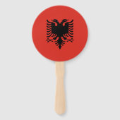 albanische Flagge Fächer (Rückseite)