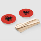 albanische Flagge Fächer (Non-assembled)