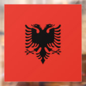albanische Flagge Fensteraufkleber (Blatt 2)