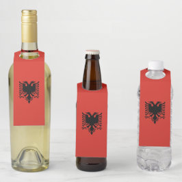 albanische Flagge Flaschenanhänger