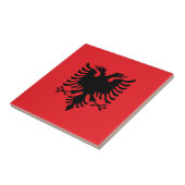 albanische Flagge Fliese (Seite)