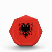albanische Flagge Fotoblock (Vorderseite)