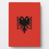 albanische Flagge Fotoplatte (Vorderseite)