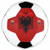 albanische Flagge Fußball (Vorderseite)