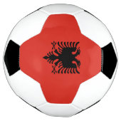 albanische Flagge Fußball (Gedreht)