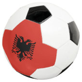 albanische Flagge Fußball (Dreiviertel)