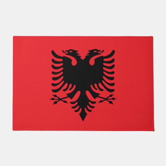albanische Flagge Fußmatte (Vorderseite)
