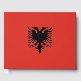 albanische Flagge Gästebuch
