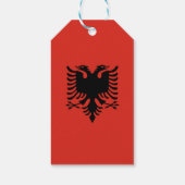 albanische Flagge Geschenkanhänger (Rückseite)