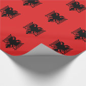 Albanische Flagge Geschenkpapier (Ecke)