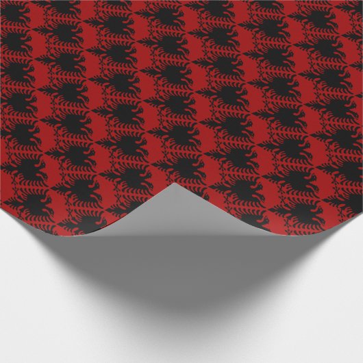 albanische Flagge Geschenkpapier (Ecke)