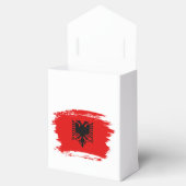 albanische Flagge Geschenkschachtel (Geöffnet)