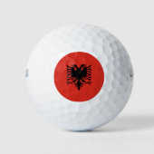 albanische Flagge Golfball (Vorderseite)