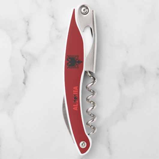 albanische Flagge Kellnermesser (Rückseite)