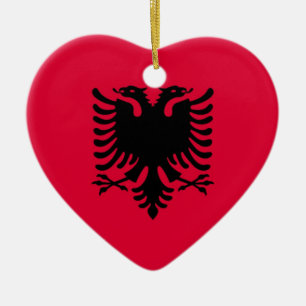 albanische Flagge Keramikornament
