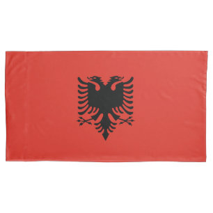 albanische Flagge Kissenbezug