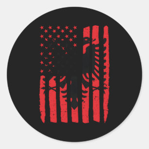 Albanische Flagge Kosovo-Albaner Runder Aufkleber