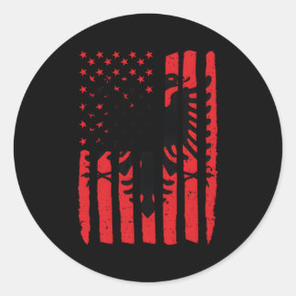 Albanische Flagge Kosovo-Albaner Runder Aufkleber