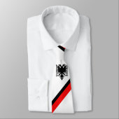 Albanische Flagge Krawatte (Gebunden)