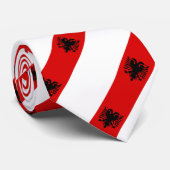 Albanische Flagge Krawatte (Gerollt)