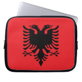 albanische Flagge Laptopschutzhülle (Vorderseite)