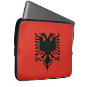 albanische Flagge Laptopschutzhülle (Vorne Rechts)