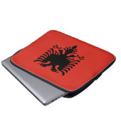 albanische Flagge Laptopschutzhülle (Vorne Knopf)