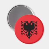 albanische Flagge Magnet (Vorderseite/Rückseite)