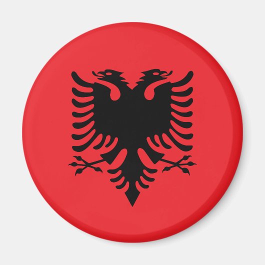 albanische Flagge Magnet (Vorne)