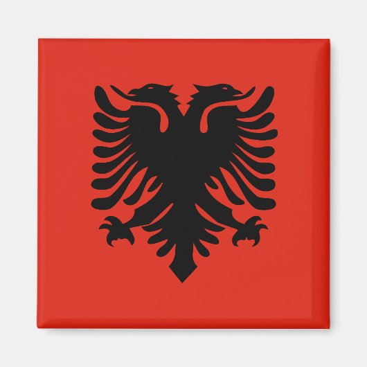 albanische Flagge Magnet (Vorne)