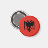 albanische Flagge Magnet (Vorderseite/Rückseite)