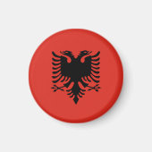 albanische Flagge Magnet (Vorne)