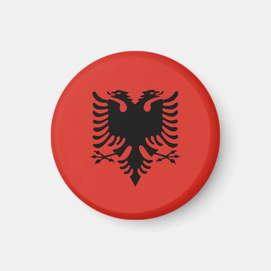 albanische Flagge Magnet (Vorne)