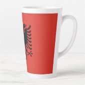 albanische Flagge Milchtasse (Rechts)