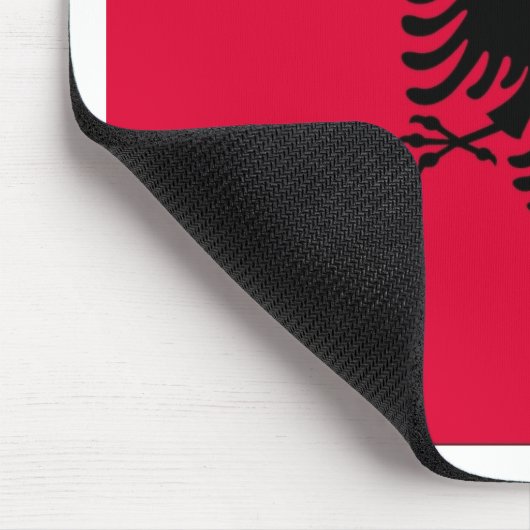 albanische Flagge Mousepad (Ecke)
